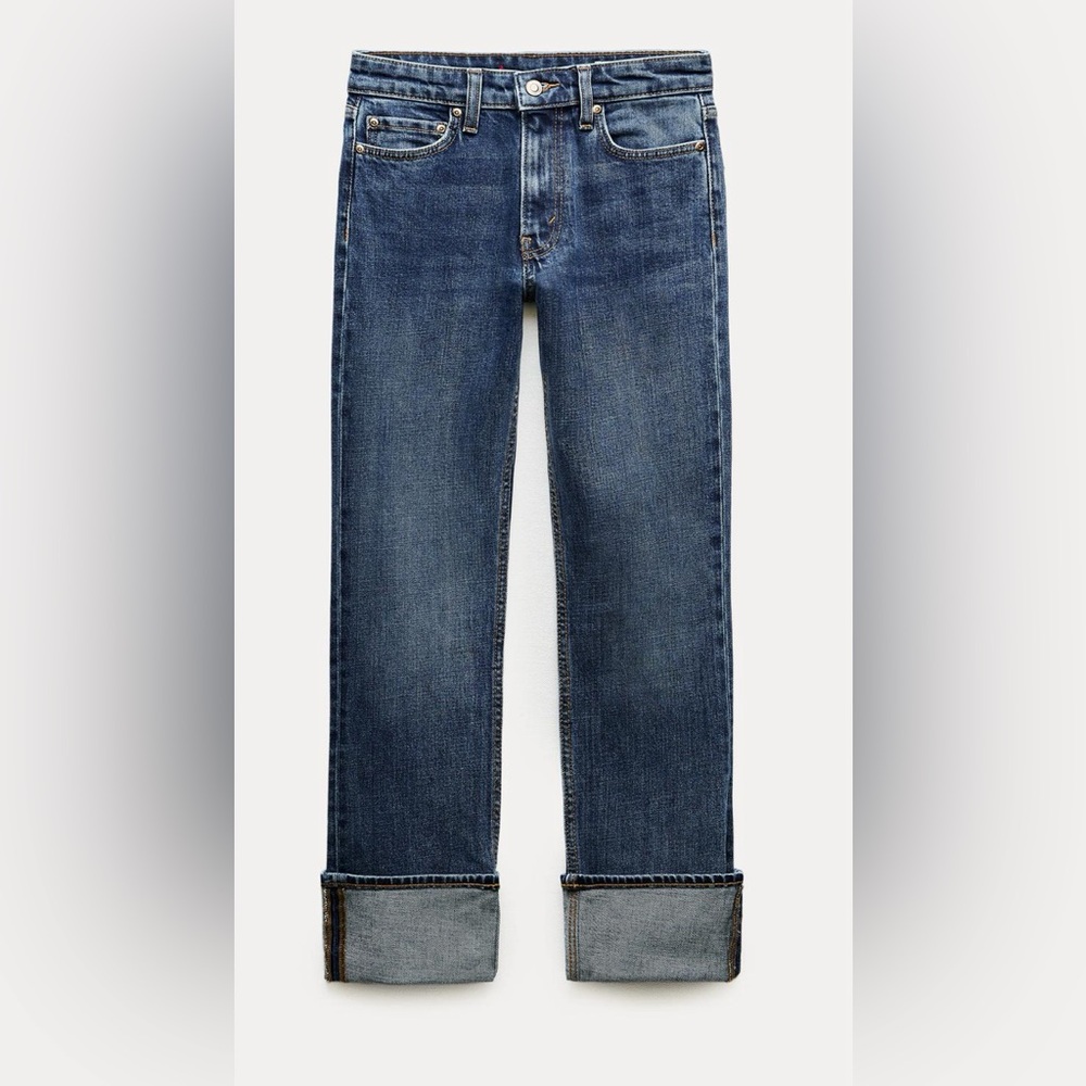 Zara Denim Jeans Mid Waist